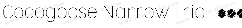 Cocogoose Narrow Trial字体转换